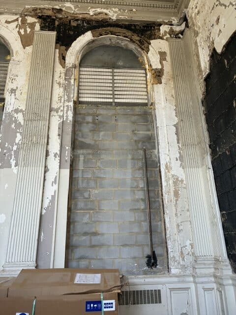 Photo of the sanctuary window — chapel side (north)